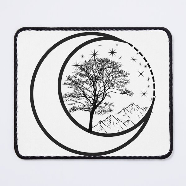 Item preview, Minimalist celestial tree silhouette designed and sold by MysticVargas.