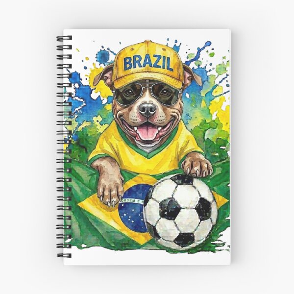 Item preview, Pit bull terrier World Cup Brazil Suppawter designed and sold by The Suppawters.