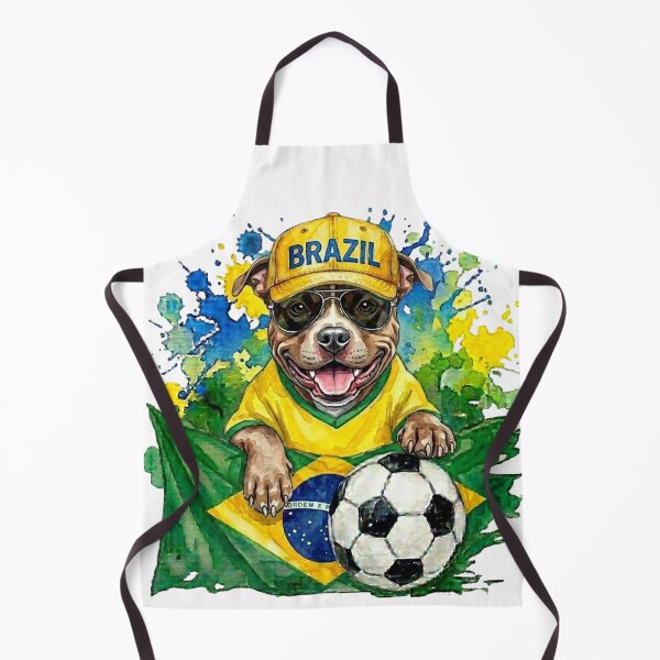 Item preview, Pit bull terrier World Cup Brazil Suppawter designed and sold by The Suppawters.