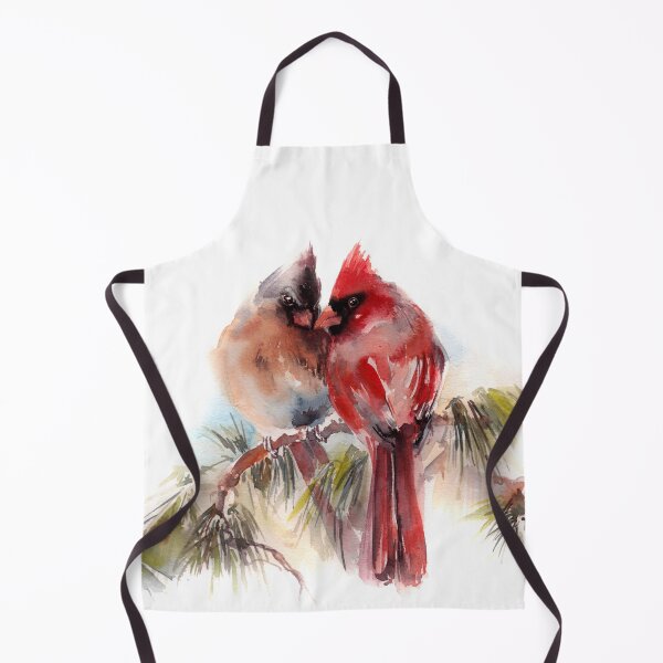 Item preview, Cardinals watercolor painting designed and sold by CanotStop.