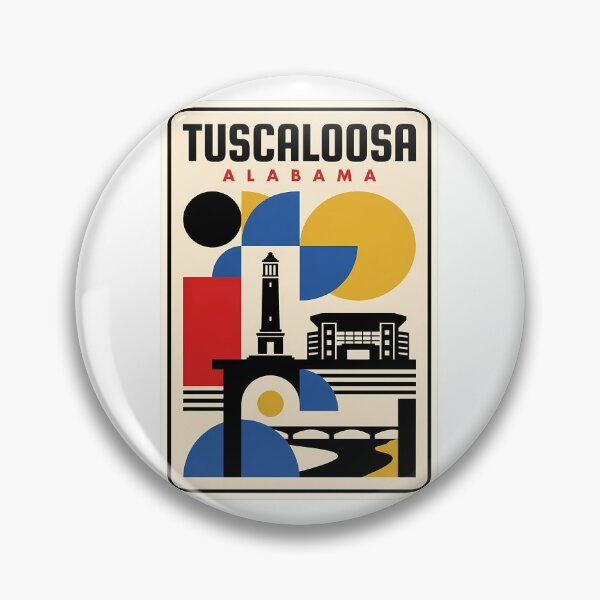 Item preview, Tuscaloosa Alabama Retro Geometric Landmark Graphic designed and sold by k3rstman1.