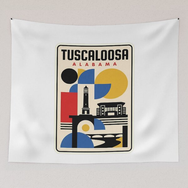 Item preview, Tuscaloosa Alabama Retro Geometric Landmark Graphic designed and sold by k3rstman1.