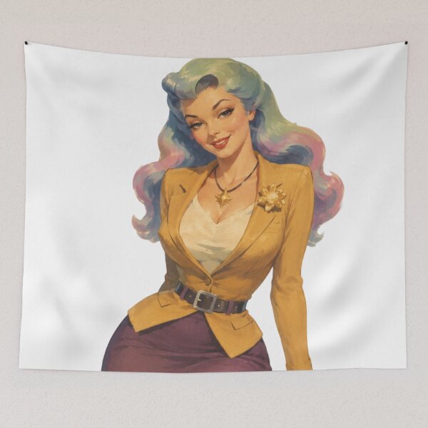Item preview, Celestial Princess Pinup – Fantasy Royalty Vintage Inspired Art designed and sold by Cosplayvintage.
