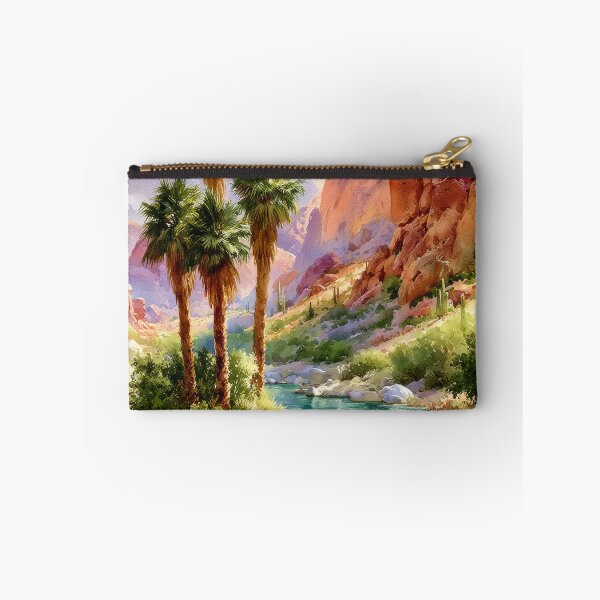 Item preview, Southwestern Desert Oasis Watercolor Art Print designed and sold by MargaretWiktor.