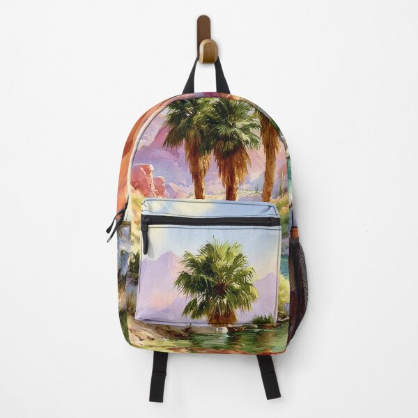 Item preview, Southwestern Desert Oasis Watercolor Art Print designed and sold by MargaretWiktor.