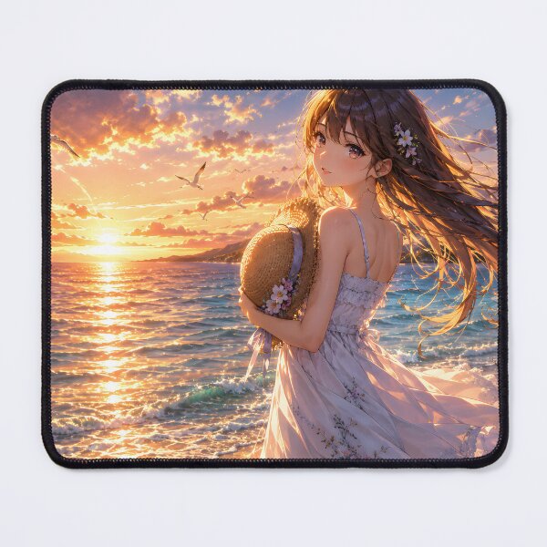 Item preview,  Golden Summer Sunset Anime Beauty designed and sold by konkapo00.