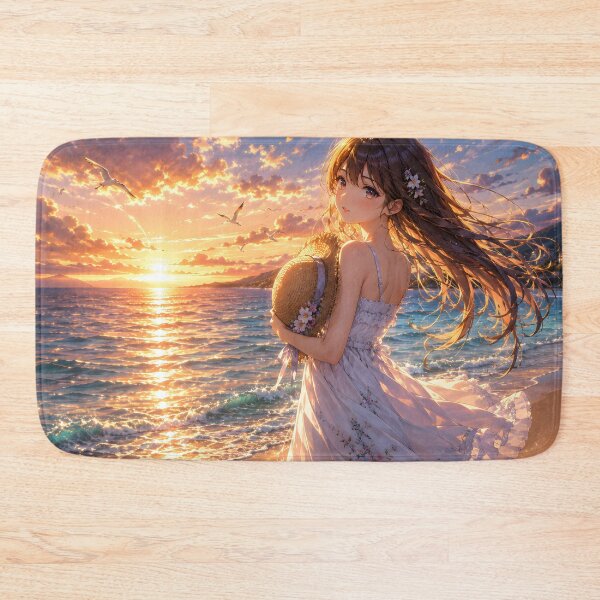 Item preview,  Golden Summer Sunset Anime Beauty designed and sold by konkapo00.