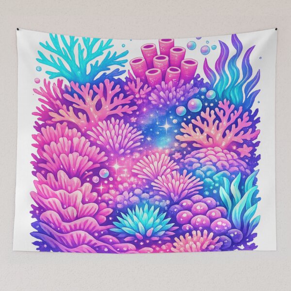 Item preview, Arrecife de coral Vaporwave designed and sold by FunnyTshirtGuy.