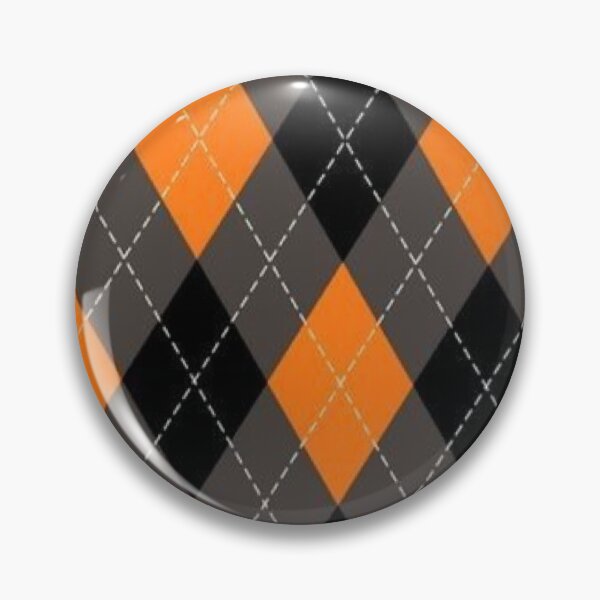 Item preview, Spooky Halloween Argyle Pattern Orange and Black Preppy Plaid designed and sold by LYAN-STORE.
