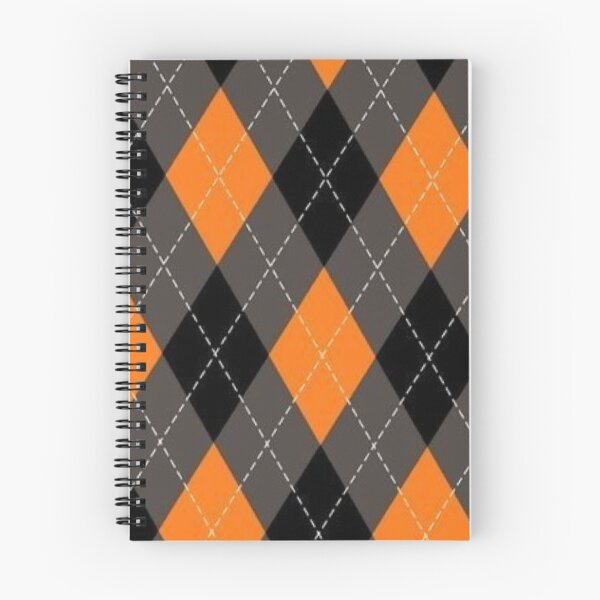 Item preview, Spooky Halloween Argyle Pattern Orange and Black Preppy Plaid designed and sold by LYAN-STORE.