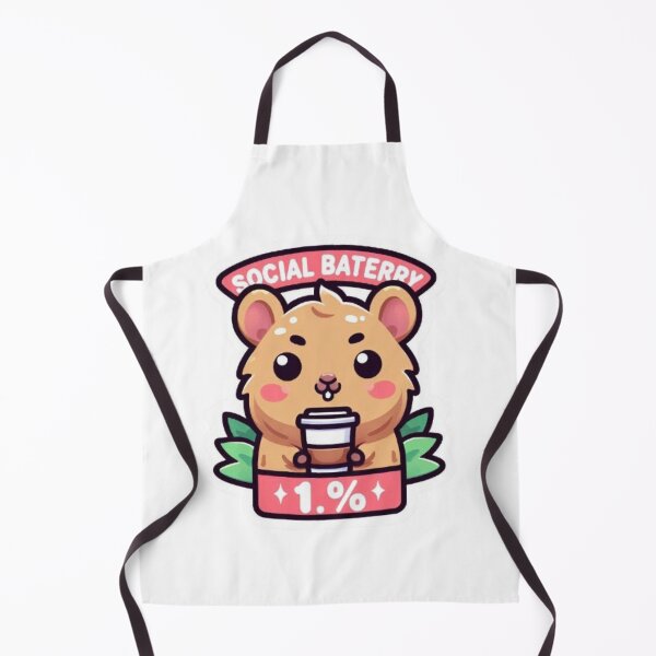 Item preview, Social Battery 1% Capybara Sticker designed and sold by vigzhifushions.