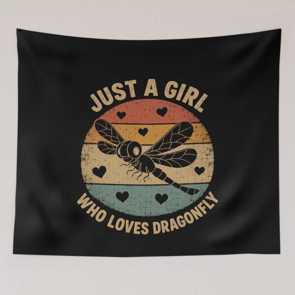 Item preview, Just A Girl Who Loves Dragonfly Nature Insect Lover Women designed and sold by JonesFlora2025.