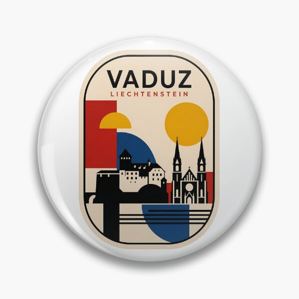 Item preview, Vaduz Liechtenstein Minimalist Geometric Travel Art designed and sold by k3rstman1.