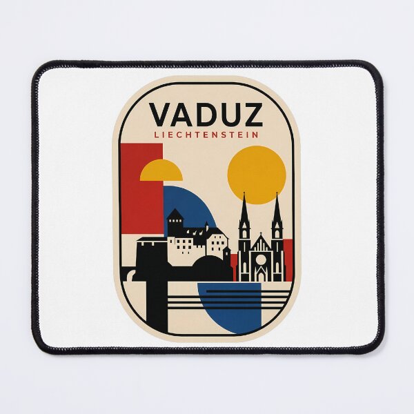 Item preview, Vaduz Liechtenstein Minimalist Geometric Travel Art designed and sold by k3rstman1.
