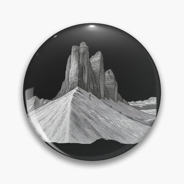 Item preview, Tre Cime di Lavaredo - Dolomites B&W Mountains Snow designed and sold by SlothcoreVibes.