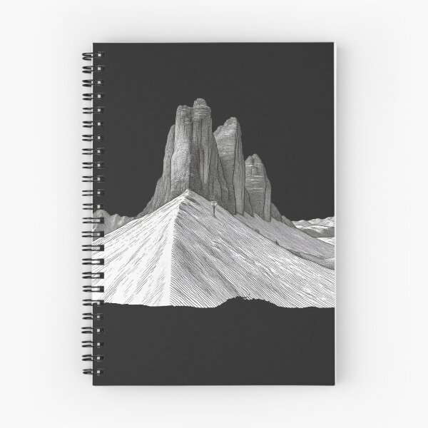 Item preview, Tre Cime di Lavaredo - Dolomites B&W Mountains Snow designed and sold by SlothcoreVibes.
