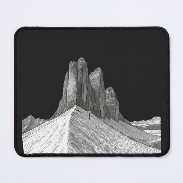 Item preview, Tre Cime di Lavaredo - Dolomites B&W Mountains Snow designed and sold by SlothcoreVibes.