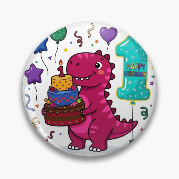 Item preview, One Saurus pink T-rex 1st birthday gift toddler dino lover designed and sold by Tronstell.