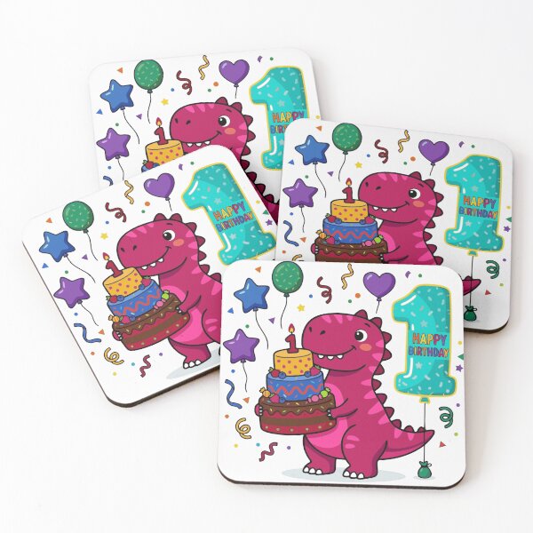 Item preview, One Saurus pink T-rex 1st birthday gift toddler dino lover designed and sold by Tronstell.