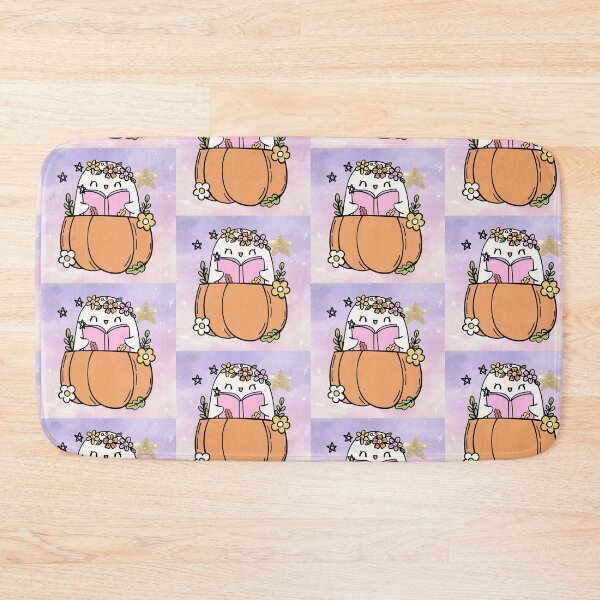 Item preview, Summerween ghost with Flowers and Pumpkin  designed and sold by WildWoodlandWitch.