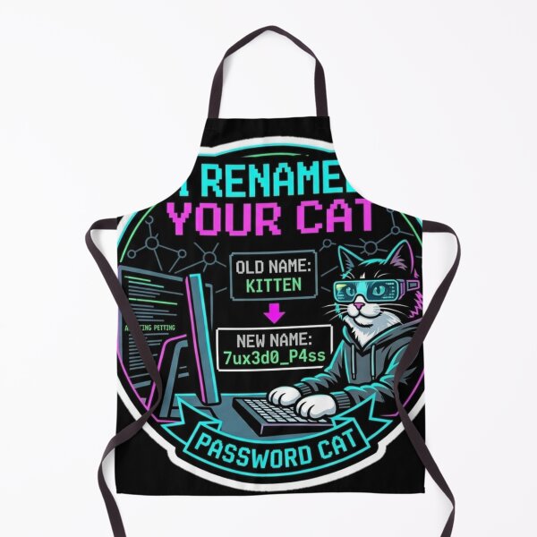 Item preview, I Renamed Your Cat Funny Cybersecurity Password Meme. designed and sold by  BreedCraft Studio.