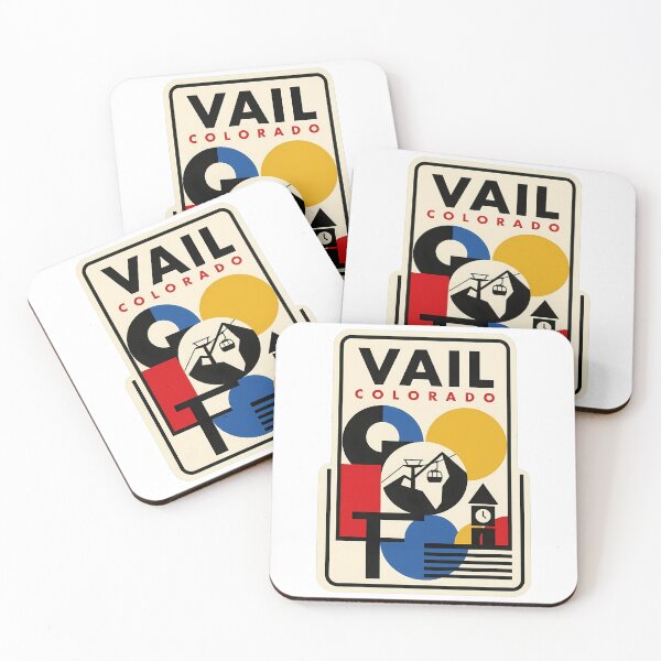 Item preview, Retro Vail Colorado Geometric Mountain Ski Scene designed and sold by k3rstman1.