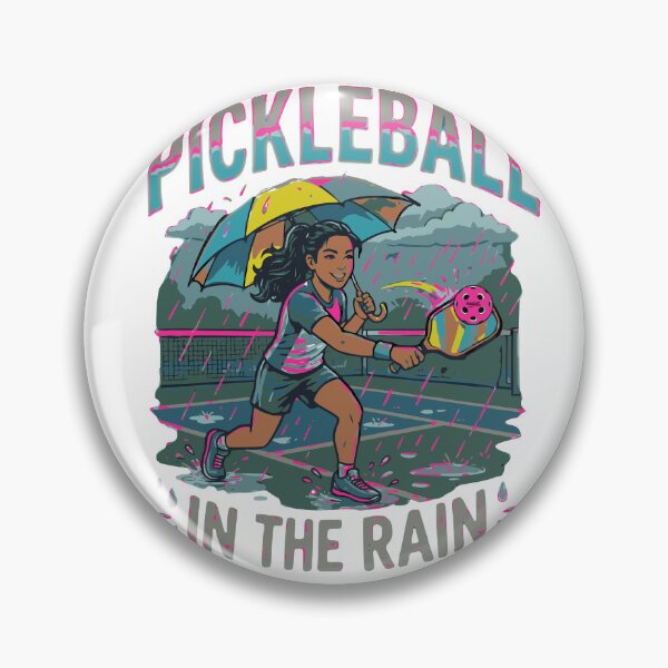 Item preview, Pickleball In The Rain | Dedicated Female Player Colorful Graphic designed and sold by Jen.Lou.