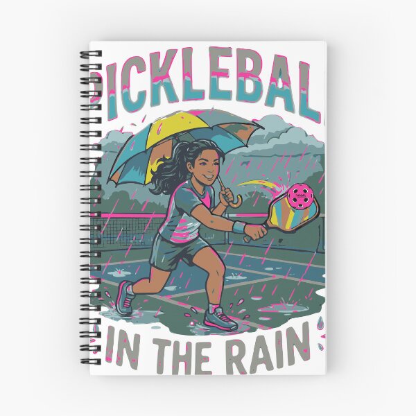 Item preview, Pickleball In The Rain | Dedicated Female Player Colorful Graphic designed and sold by Jen.Lou.