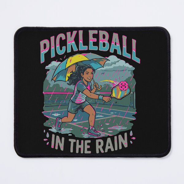 Item preview, Pickleball In The Rain | Dedicated Female Player Colorful Graphic designed and sold by Jen.Lou.