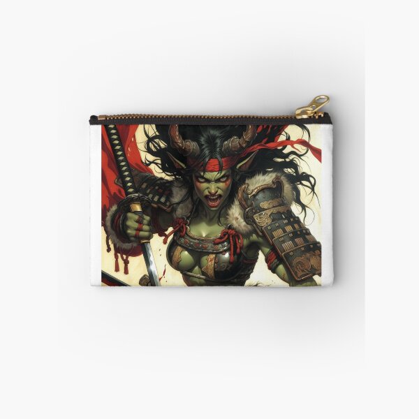 Item preview, Oni Samurai Berserker | Fierce Green Demon Warrior designed and sold by ITSimagination.