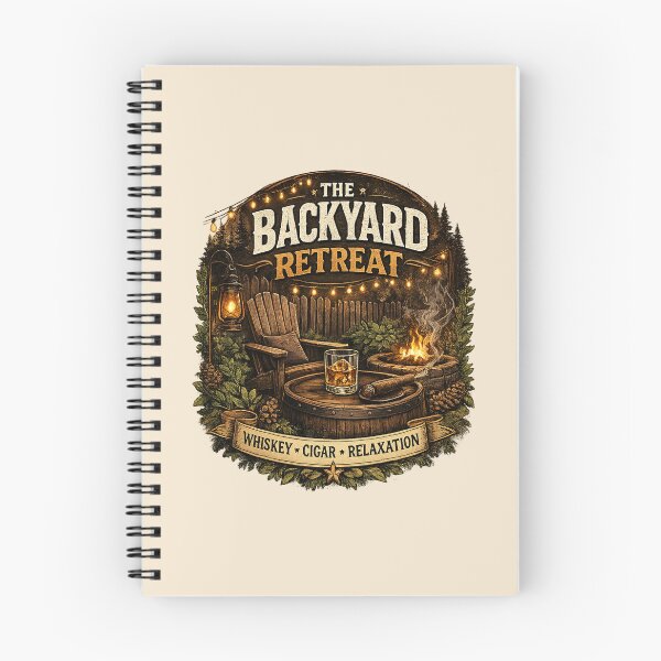 Item preview, Backyard Retreat Whiskey Cigar Relaxation designed and sold by ElisaTurcotte.