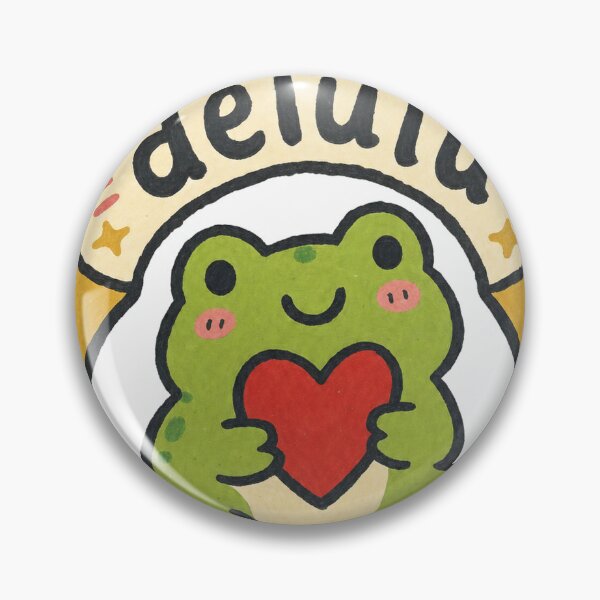 Item preview, Tiny Delulu Frog designed and sold by VisualArtsOasis.