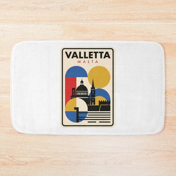 Item preview, Bauhaus Style Valletta Malta Mediterranean Travel Skyline designed and sold by k3rstman1.