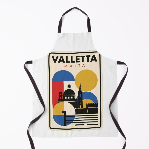 Item preview, Bauhaus Style Valletta Malta Mediterranean Travel Skyline designed and sold by k3rstman1.