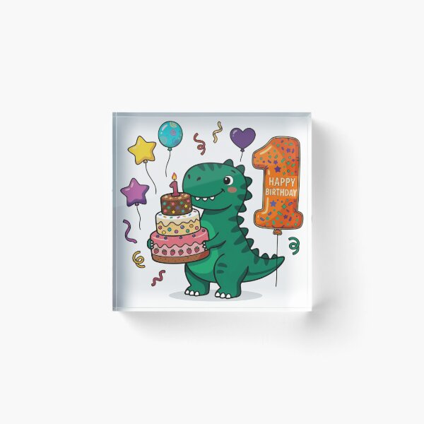 Item preview, One Saurus green T-rex 1st birthday gift toddler dino lover designed and sold by Tronstell.