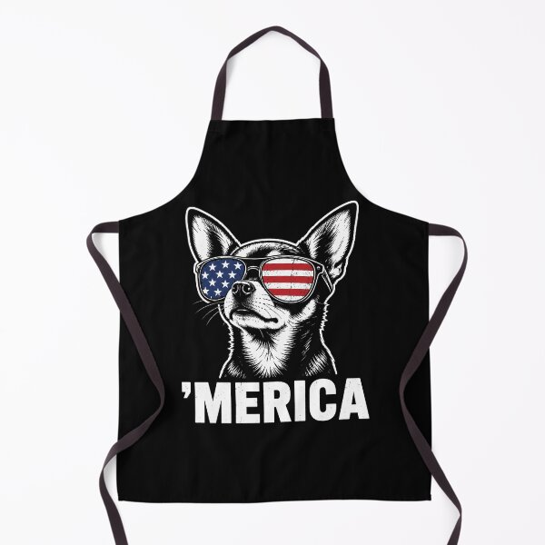 Item preview, Chihuahua Dog 'Merica Patriotic 4th of July American Flag designed and sold by Schroedingerska.