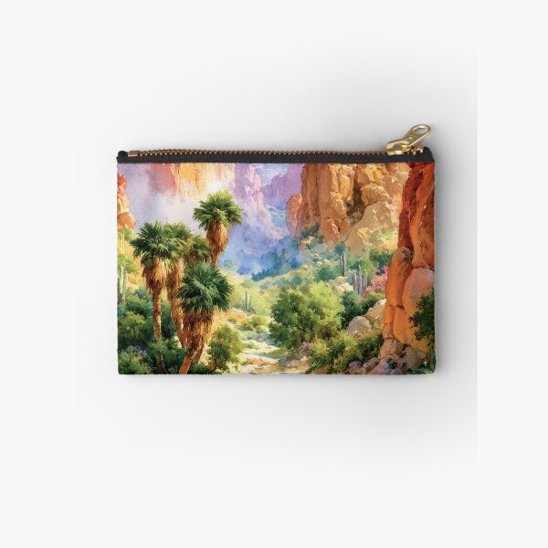 Item preview, Southwestern Desert Oasis Watercolor Art Print designed and sold by MargaretWiktor.