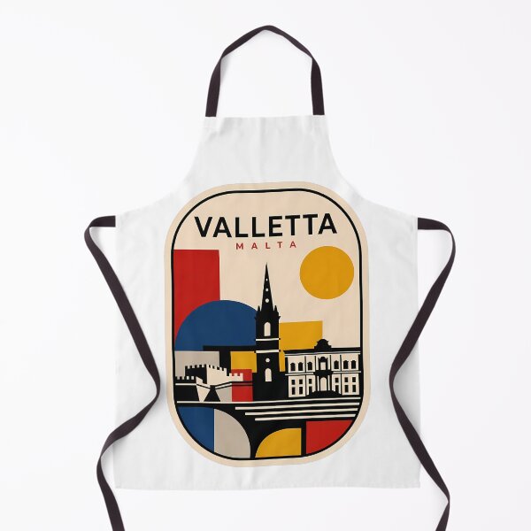 Item preview, Retro Valletta Malta Geometric Travel Poster designed and sold by k3rstman1.