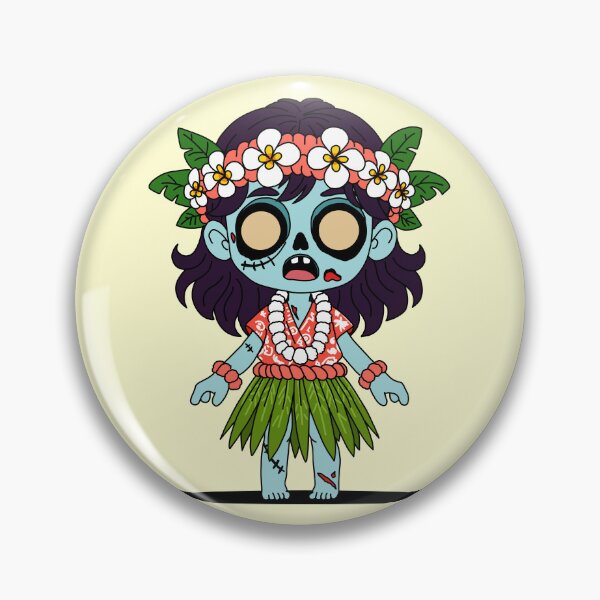 Item preview, Cute Zombie Hawaiian Girl designed and sold by HRSCreates.