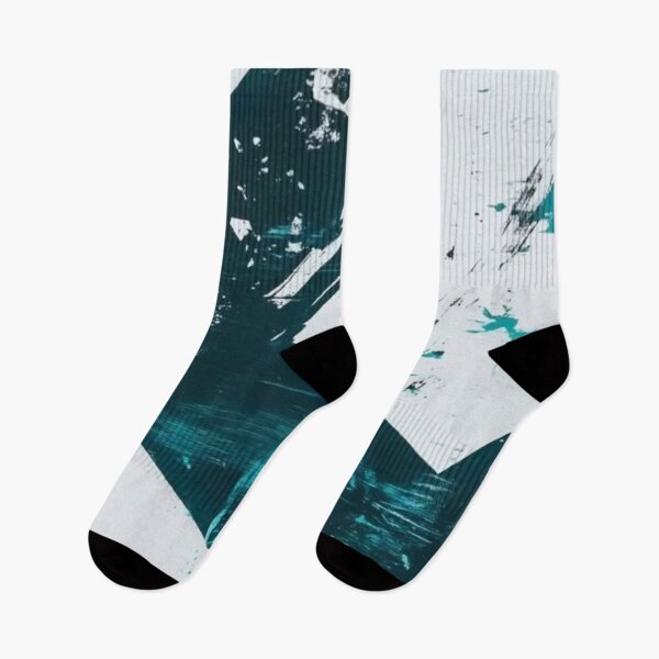 Item preview, Cyberpunk Industrial Grunge Abstract Techwear Cyan and Black Glitch designed and sold by LYAN-STORE.