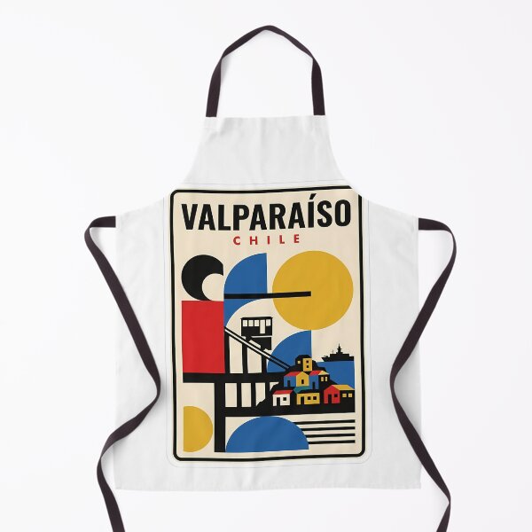 Item preview, Valparaiso Chile Abstract Geometric Travel Poster Style designed and sold by k3rstman1.