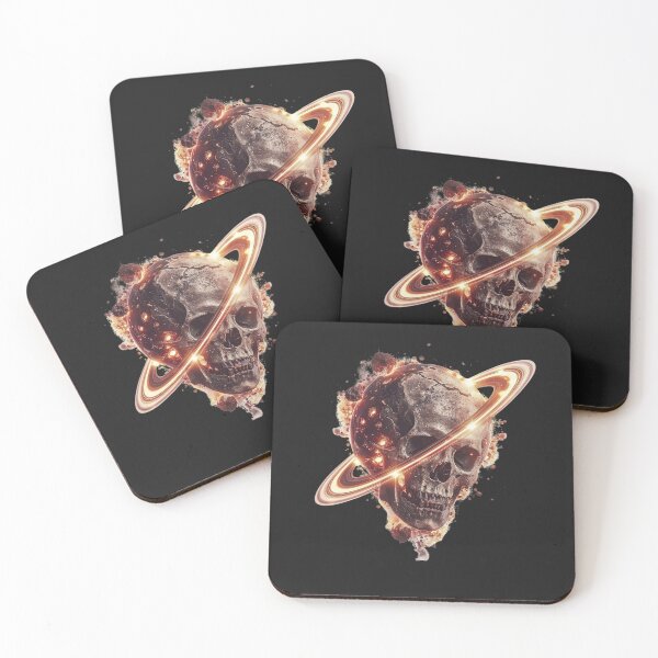 Item preview, Skull Planet Art - Gothic Space & Memento Mori Design designed and sold by STATIC SOUL.