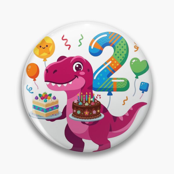 Item preview, Two Saurus Pink T-rex 2nd Birthday Gift Toddler Dino Lover designed and sold by Tronstell.