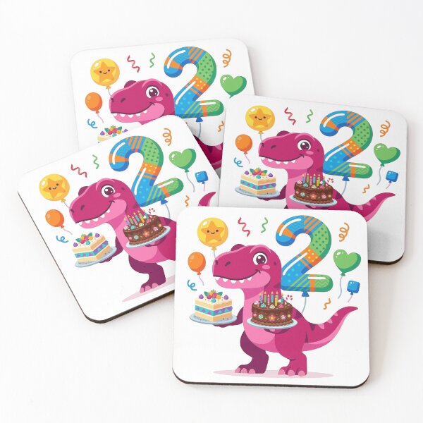 Item preview, Two Saurus Pink T-rex 2nd Birthday Gift Toddler Dino Lover designed and sold by Tronstell.
