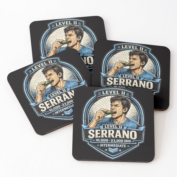 Item preview, Serrano Heat Level Badge – Level II Intermediate | Chili Pepper Challenge Patch designed and sold by Tadeusz1.
