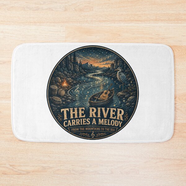 Item preview, The River Carries a Melody | River Music Landscape designed and sold by NatureHarmony16.