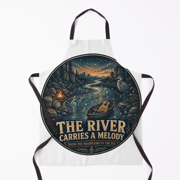 Item preview, The River Carries a Melody | River Music Landscape designed and sold by NatureHarmony16.