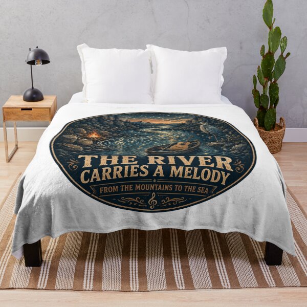 Item preview, The River Carries a Melody | River Music Landscape designed and sold by NatureHarmony16.