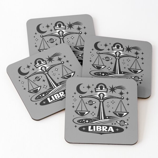 Item preview, Libra Cosmic Mid‑Century Zodiac Art designed and sold by FilBlue.