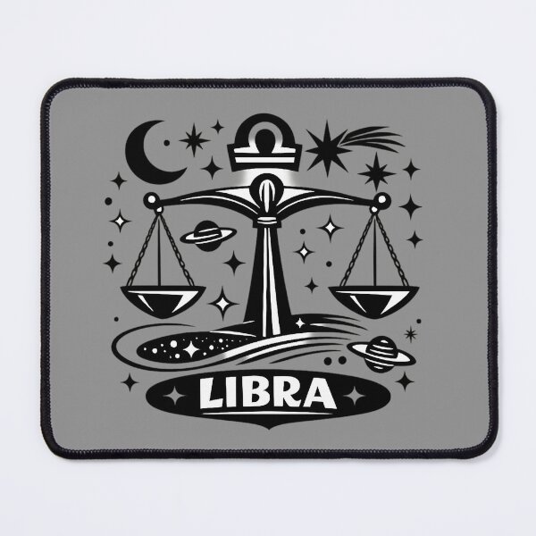 Item preview, Libra Cosmic Mid‑Century Zodiac Art designed and sold by FilBlue.